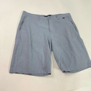 Travis Mathew Shorts Mens 36 Light Blue Pockets Flat Front Belt Loops
